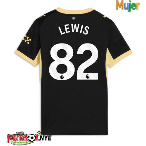 Camiseta Manchester City Rico Lewis #82 Visitante Equipación para mujer 2026-27 manga corta